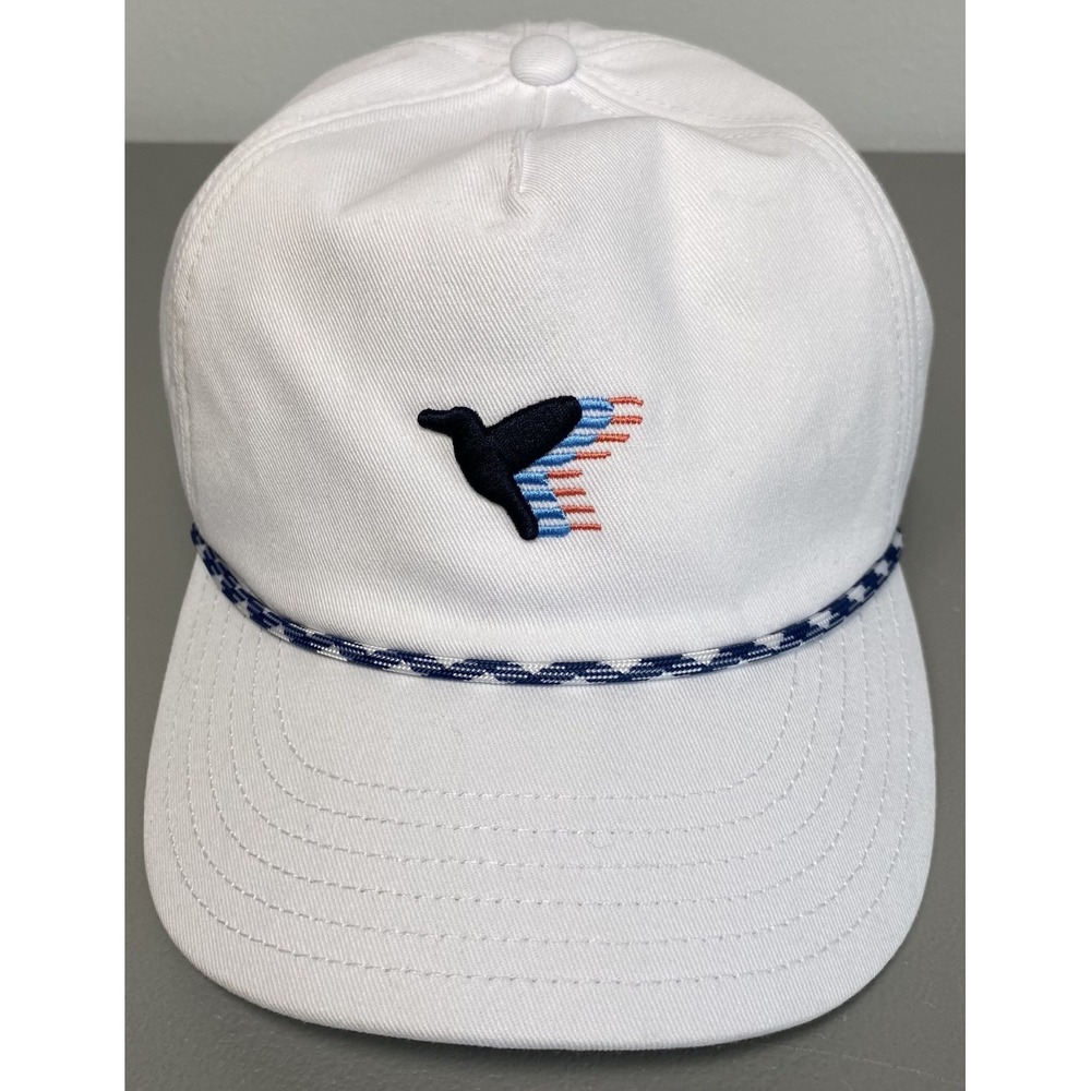 Birddogs White Rope Hat Snapback Cotton Twill Embroidered Bird Logo Cap Men